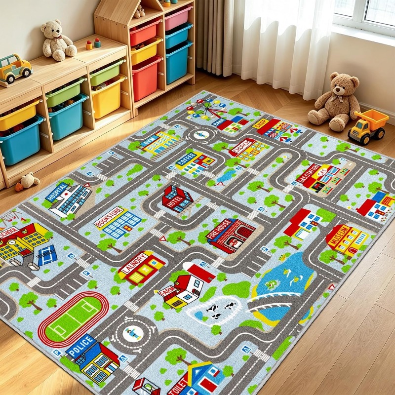 Commercial Road Printing - Alfombra decorativa creativa con estampado de