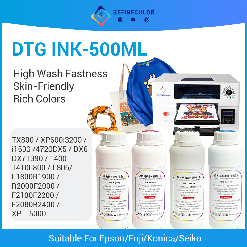 Tinta textil Refinecolor 500ML - Direct To Garment Ink reseña y precio