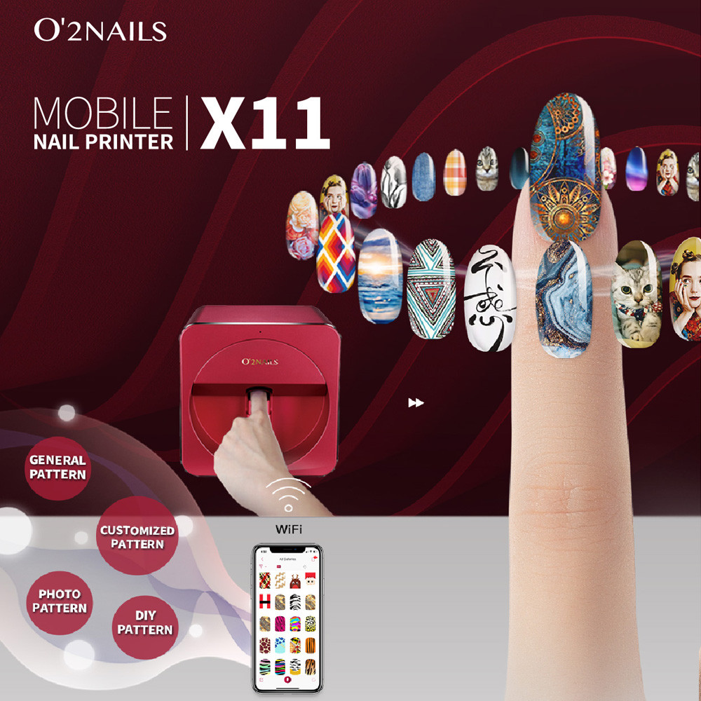 O2nails-impresora móvil para u - Commercial Nail Printing Machine reseña y precio