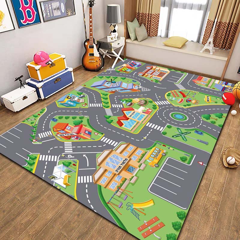 Alfombra de Franela con Mapa d - Commercial Road Printing reseña y precio
