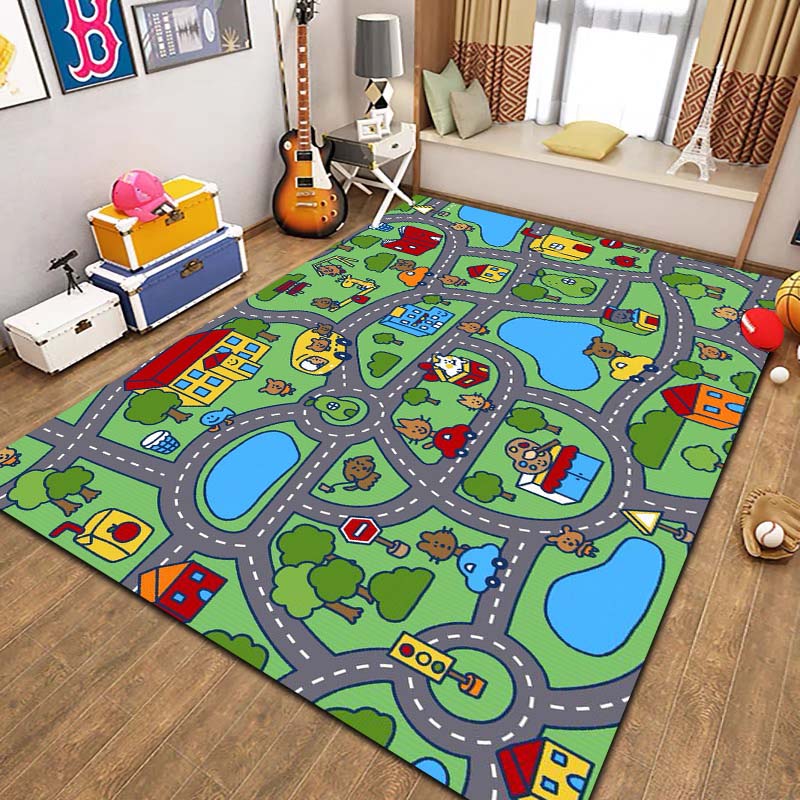 Alfombra de Franela con Mapa d - Commercial Road Printing reseña y precio