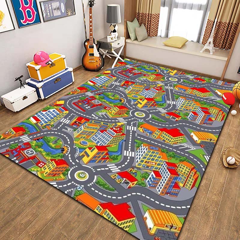 Alfombra de Franela con Mapa d - Commercial Road Printing reseña y precio