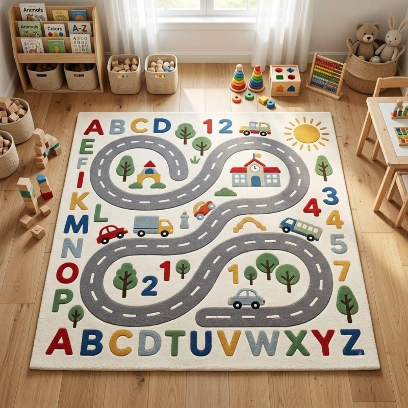 Alfombra con diseño de letras  - Commercial Road Printing reseña y precio