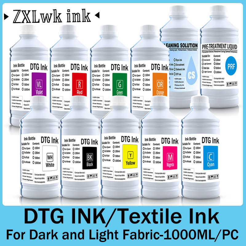 Tinta DTG para recarga de impr - Direct To Garment Ink reseña y precio